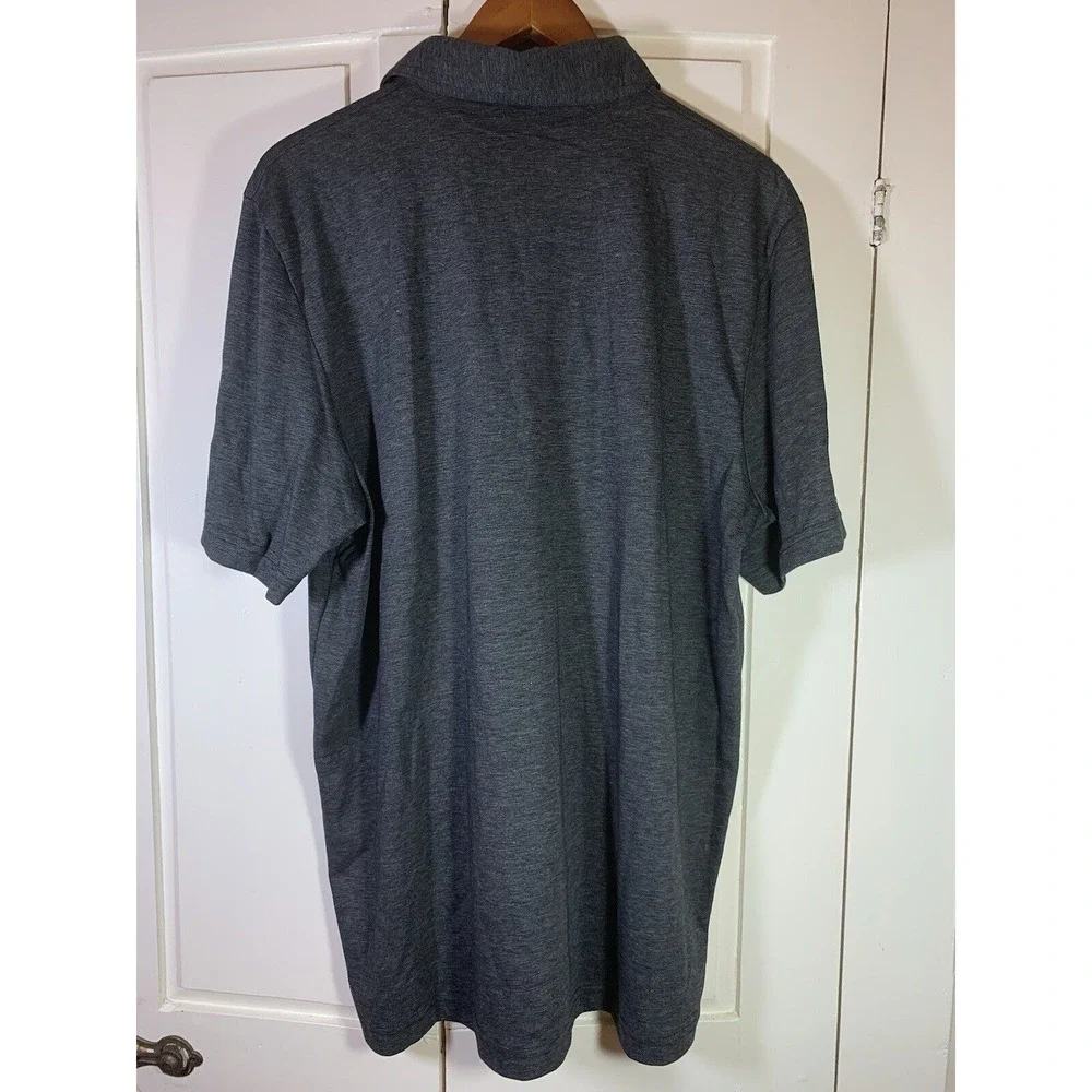 Travis Mathew Polo Shirt Mens XL Golf Pima Gray Embroidered Preppy Casual‎ Club